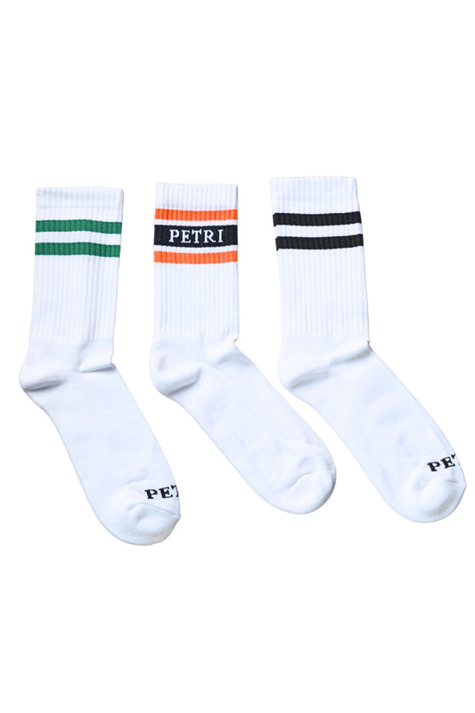 BOX “REBEL” THREE PAIRS COTTON SPORTS SOCKS