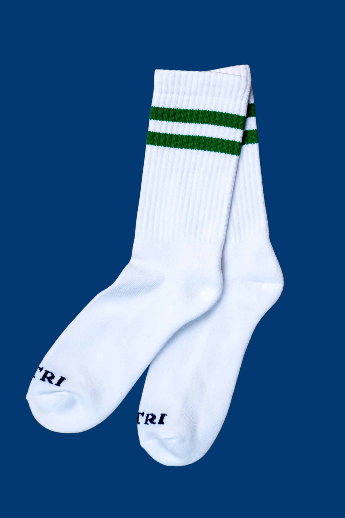 "DOGTOWN" - COTTON SPORTS SOCKS GREEN BANDS