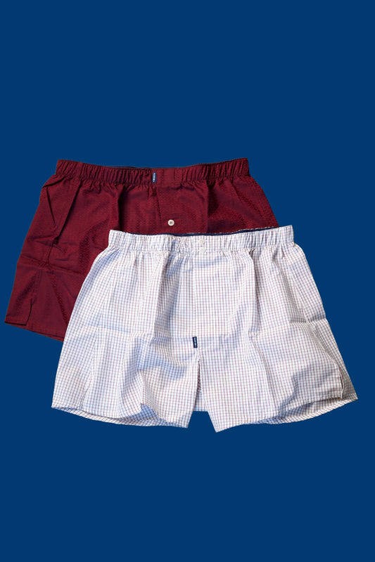 “DONNIE” & ‘HUTCH’ - BOX TWO AMERICAN COTTON BOXER SHORTS